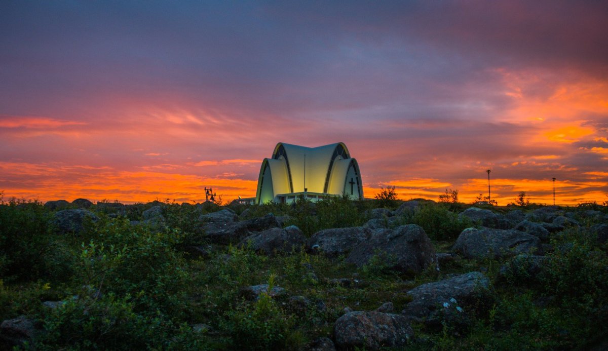 Kópavogskirkja - Sólsetur