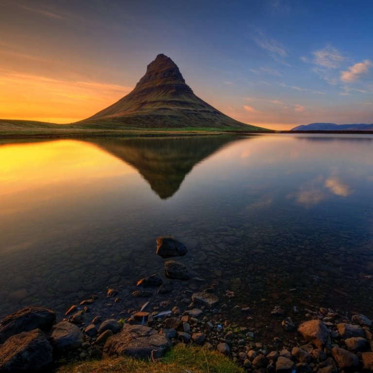 Kirkjufell - sólsetur