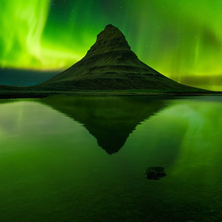 Kirkjufell - norðurljós
